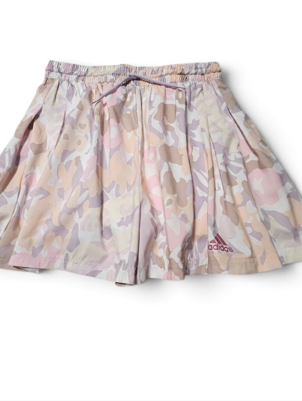 Adidas Pastel Camo Flowy Athletic Shorts Sz S Gym Running Workout Training NWOT